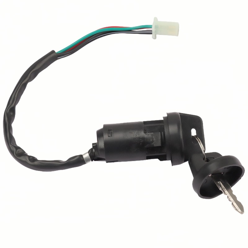 2 Pack 4 Wires Ignition Switch with Keys Waterproof Dustproof