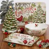 Certified International Evergreen Christmas 36 oz. Soup/Cereal Bowls, Set of