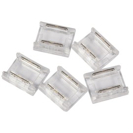 Lyyt | Solderless Single Colour COB LED Strip 10mm Connectors - 5 Pack | 10mm Tape to Tape