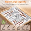 Spaclear Large Utensil Drawer Organizer Expandable Silverware Organizer for Kitchen