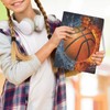 Gomyblomy Burning Basketball Book Covers Jumbo Book Sleeves for Hardcover