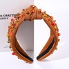 NVENF Thanksgiving Headband for Women Beaded Turkey Fall Headband Accessories