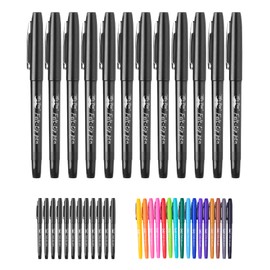 Mr. Pen- Felt Tip Pens, Black Pen, 12 Pack, Fast Dry, No Smear, Planner Markers