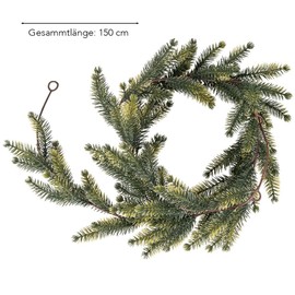 Ideen mit Herz Decorative Garland Pine Branches Christmas Fir Garland 150 cm