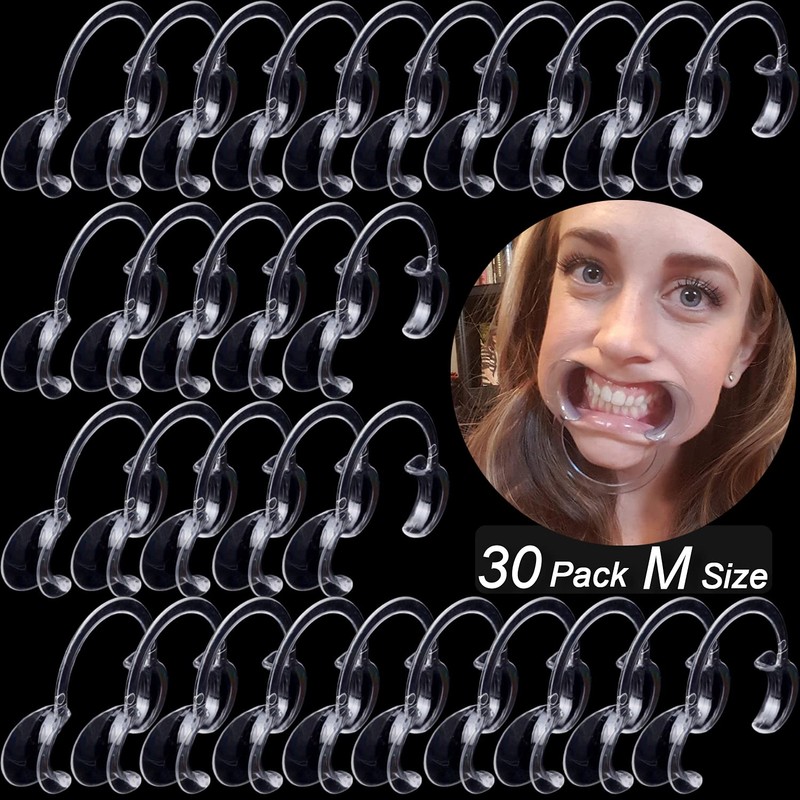 30-Pack Dental Cheek Retractor, Professional Autoclavable Mouth Opener Retractors, 100%