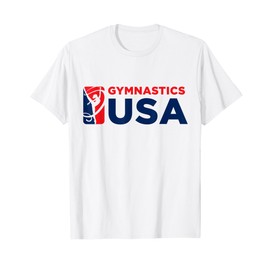 Gymnastics USA Support the Team Tshirt USA Flag T-Shirt