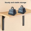 Shelf Brackets, 4 pcs Heavy Duty Wall Mounted Brackets, L