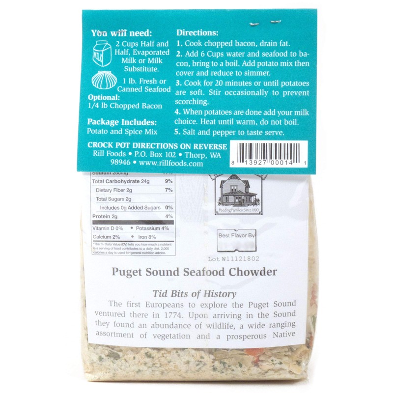 Rill Foods Puget Sound Seafood Chowder 6.8 oz