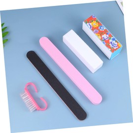 minkissy 10pcs Nail Files Practical Polishing Buffers Nail Grinding Bar Sanding Nail File Manicure Tool Random Color