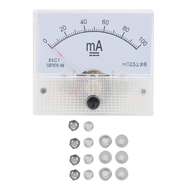 Ammeter Analogue Ammeter 85C1 DC 0~100MA Pointer DC Ammeter Power