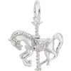 Rembrandt Carousel Horse Charm - Metal - Sterling Silver