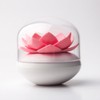 Qualy-Cotton Bud Box Lotus White/Pink