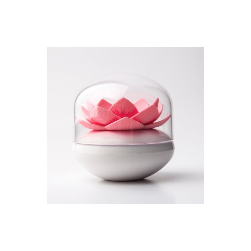 Qualy-Cotton Bud Box Lotus White/Pink
