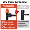 Kalolary 30PCS Drip Irrigation Emitters - Quick Connect Adjustable 360°