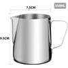 amachef 12oz Milk Frother Cup Steaming Pitcher, Coffee Machine Accessories,