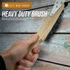 Wooden Wire Brush Set – Heavy Duty 4 Row Steel