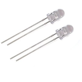 Cleiscry LED 5mm 850nm 940nm Infrared Emitting or Receiving Diode Round Black (IR 850nm Emitter 100pcs)