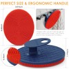 Innerneed Limpiador Corporal Magnético Silicona Cepillo Higiénico Ducha Color Rojo