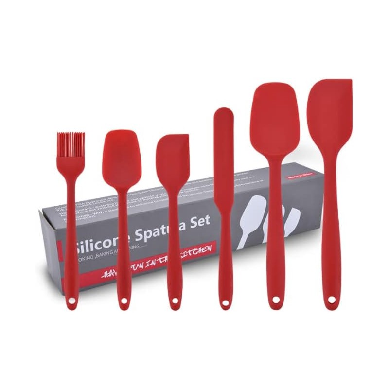 PUBAMALL 6 Piezas Juego de Espátulas de Silicona, para utensilios