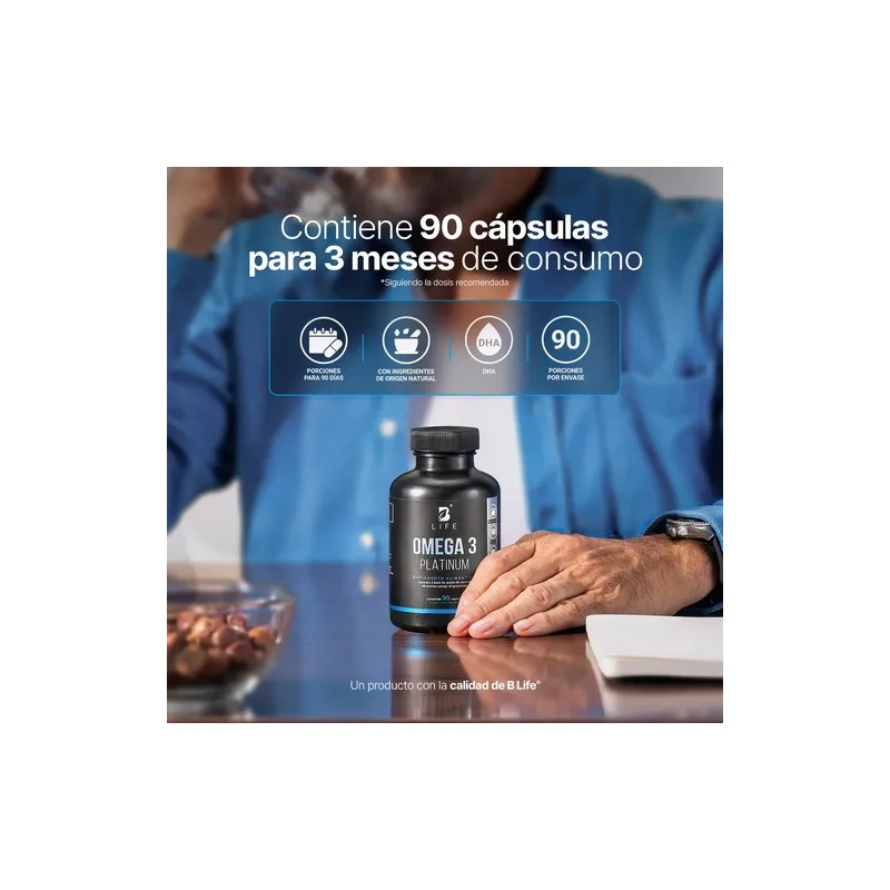 Omega 3 Platinum De 90 Caps 1000mg (certificado Ifos) B