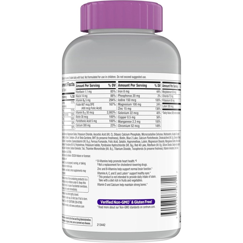 Centrum Silver Women's Multivitamin for Women 50 Plus 200 Ct
