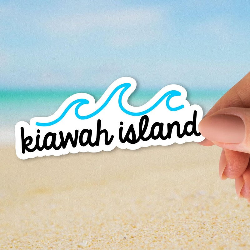 Squiddy Kiawah Island - Vinyl Sticker for Car, Laptop, Notebook