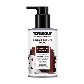 Toni & Guy Mahogany Brown Colour Amplify Hair Conditioning Mask with Temporary Colour Pigments, Argan Oil & UV Protection Filters 200 ml