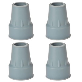 4 Pcs Crutch Tips 3/4 Inch Non Slip Walking Cane Tips Heavy Duty Crutch Feet Cap Rubber Cane Replacement Feet for Canes, Walking Sticks, Walkers