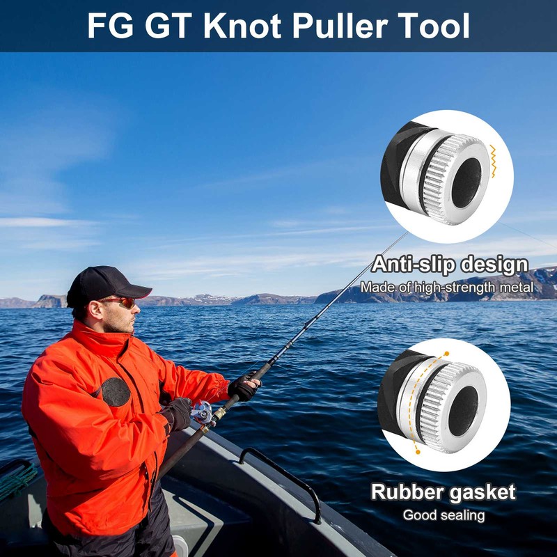 Fishing Knot Puller Tool Assist, Metal FG GT Knot Puller