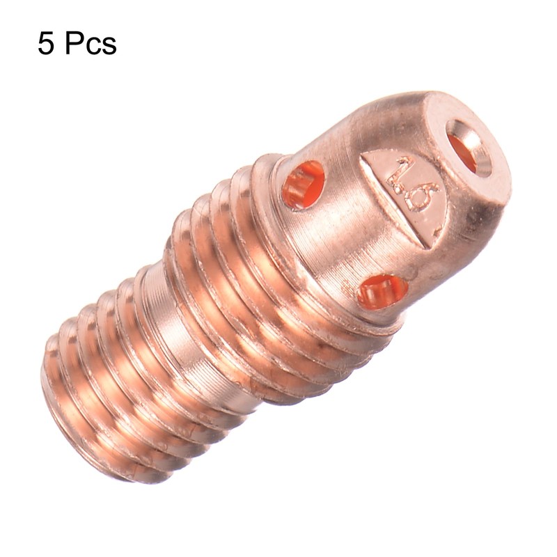 sourcing map 5Pcs TIG Welding Collet Body 13N27 (1/16") Bore