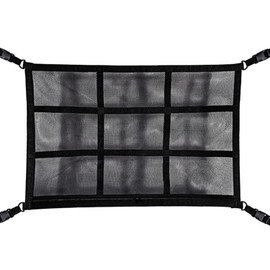 MFUOE Car Ceiling Cargo Net Pocket Strong Bearing Auto Roof Cargo Storage Net Car Interior Accessories for SUV Truck Van