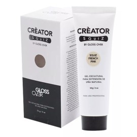 Gloss Over Gel Escultural Squiz French Pink 56g Para Uñas Gloss Over