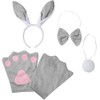 dressforfun 302046 Rabbit Costume Set for Adults, Headband with Ears,