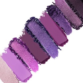 AFGHOUZ 9 Colors Eyeshadow Palette, Purple Eye Shadow Makeup Powder, Creamy, Shimmer Matte Shades, Travel Eyeshadow for Women