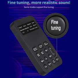 Sound Card Voice Changer , Handheld Sound Card , Mini Voice Changer Device , Plug and Play , Voice Disguiser Modulator , Gaming Recording for Mobile Phone Computer