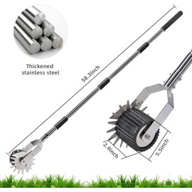 KYEEN-TOOLS Adjustable Stainless Steel Lawn Edger, Grass Edger for Sidewalks
