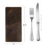 Cast Leather Co., Set of 2 Rectangular Cutlery Sleeves, Utensils