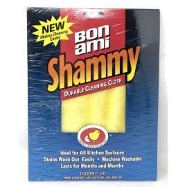 BonAmi Bon Ami SHAMMY Scrub Cloth Durable Kitchen Reusable 7”x9” NEW NOS Cotton/Rayon