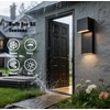 YUBOEL Modern Outdoor Wall Sconce Matte Black Waterproof LED Wall