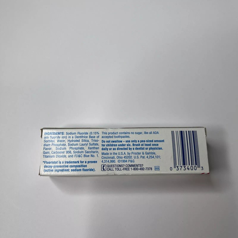 Crest VTG 1994 Crest Toothpaste .85 oz. Regular Flavor Paste