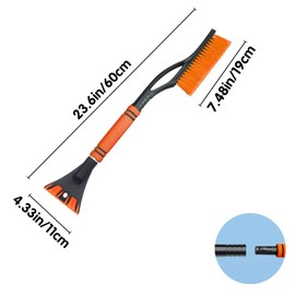 YANXINKE 2-in-1 Car Snow Brush, Ice Scraper Car with Broom, Car Ice Scraper, Snow Brush, Car Removable Ice Scraper, Ice Scraper, Snow Brush, for Snow Removal for Cars Car Accessories