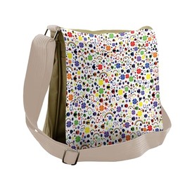 Lunarable Horseshoe Messenger Bag, Lucky Charms Ladybird, Unisex Cross-body