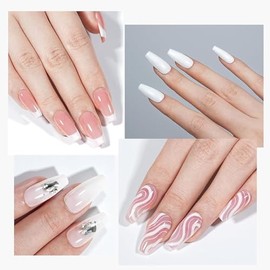 TOMICCA Gel Nagellack Weiß, 15ml UV Nagellack Weiß Soak Off Gellack Nagelkunst Maniküre DIY UV-Nagellack Geschenke