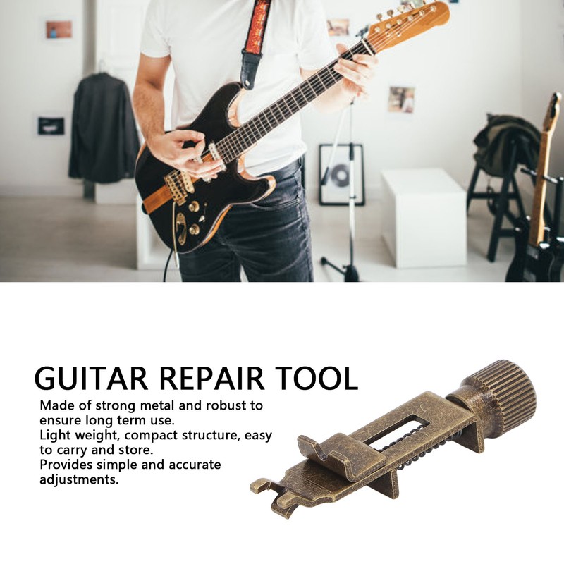 Guitar Bridge Intonation Tool Metal Portable Electric Guitar Intonation Adjuster
