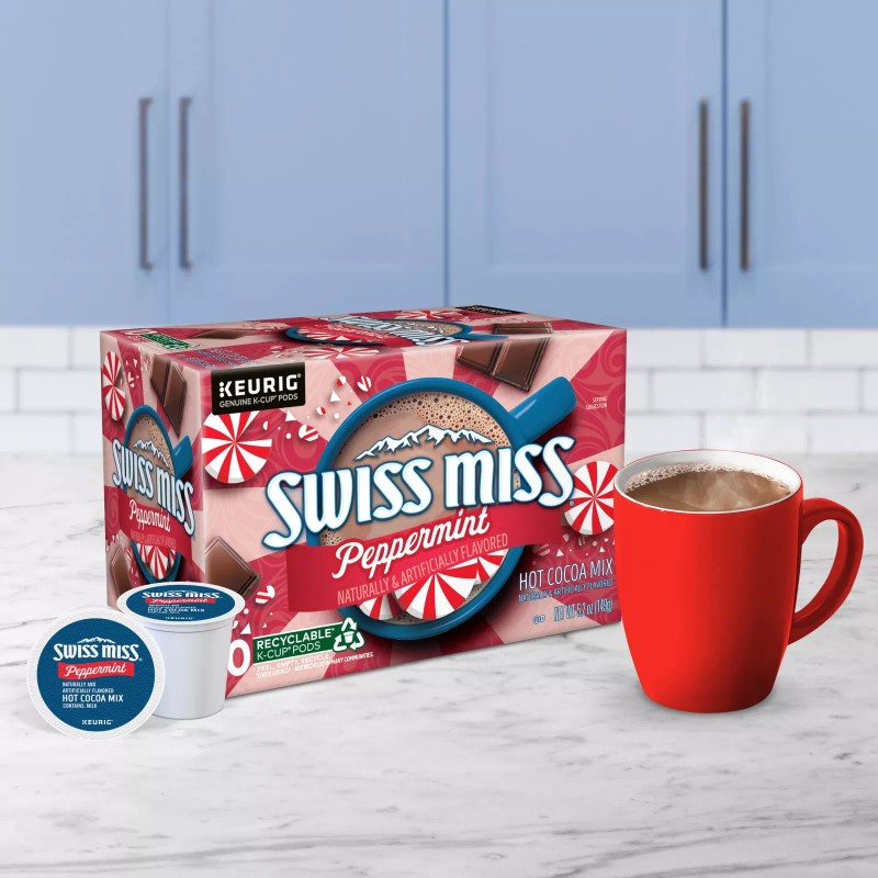 Swiss Miss Milk Hot Cocoa K Cup Pods 10 Count