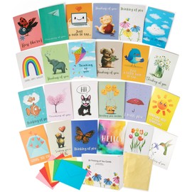 apearrie Thinking of You Cards with Envelopes, Set of 24 Large 5x7 Thinking of You Cards Assortment Box with Envelopes and Gold Seals