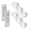 Wireless Sockets with Remote Control, 3680-Watt Radio Socket, Programmable Switchable
