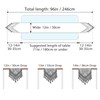 kilofly Elegant Floral Brocade Jacquard Table Runner Tassels (96 x
