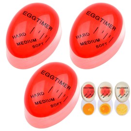 Set of 3 timers for boiled eggs (soft/medium/hard), egg timer, timer for hard boiled eggs, egg timer for cooking, selection of the degree of maturity of eggs depending on colour change