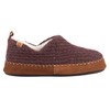 Acorn Womens Camden Recycled Moccasin Slippers with Berber lining, Garnet,